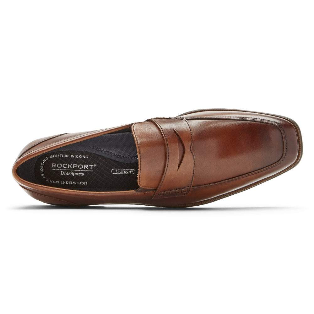 Rockport Loafers For Mens Brown - Dres Sports Business 2 Penny - LE2804567